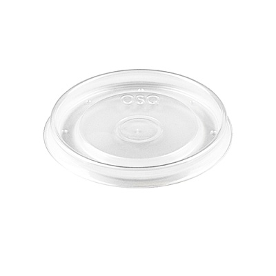 Крышка для бумажного контейнера круглая D=100мм 300, 400, 500мл PP lid Round Bowl цвет Прозрачный OSQ (х600)