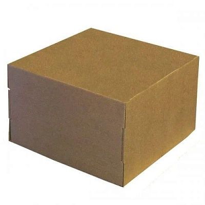 Крышка для коробки под торт 300х300х300мм для от 1 до 7 кг, D=15-30 см цвет Бурый/Бурый (х1/25)